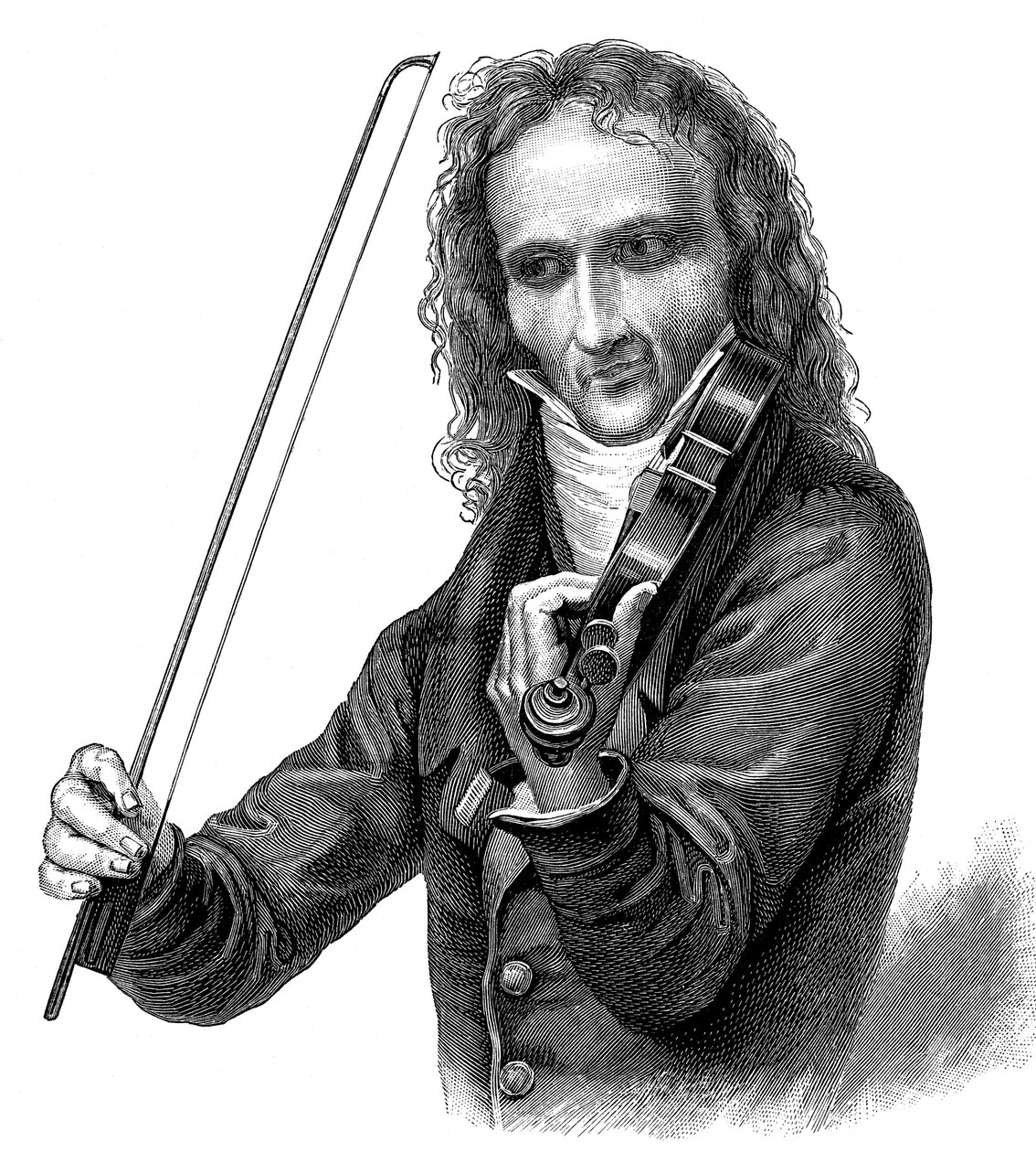 Niccolò Paganini, violinista, violista y compositor italiano, 1830s de Unbekannt