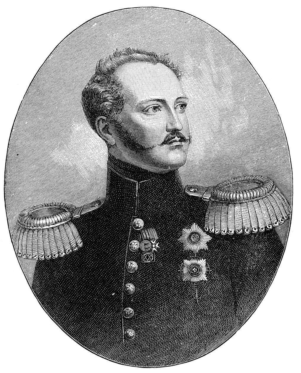 Nicolás I 1796-1855, Zar de Rusia en uniforme militar de Unbekannt