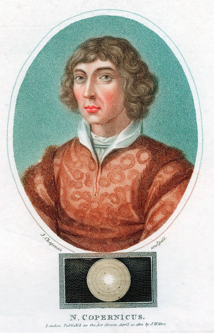 Nicolás Copérnico, astrónomo polaco, 1802 de Unbekannt