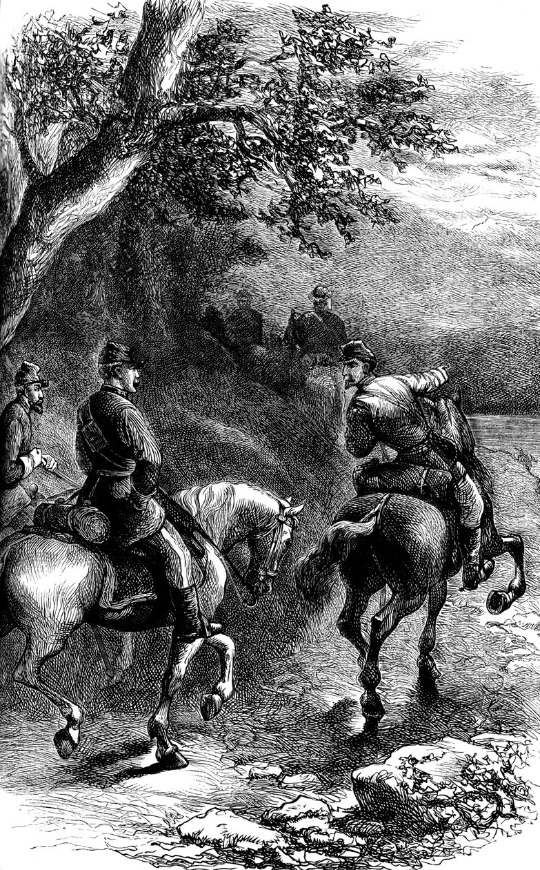 Marcha nocturna en Harpers Ferry, Virginia de Unbekannt