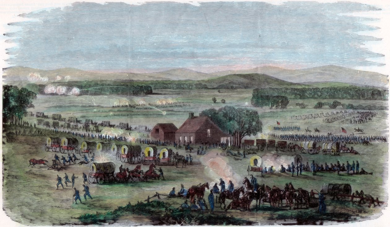 Noche de la Batalla de Cedar Mountain, Condado de Culpeper, Virginia, Guerra Civil Americana, 9 de agosto de 1862 de Unbekannt