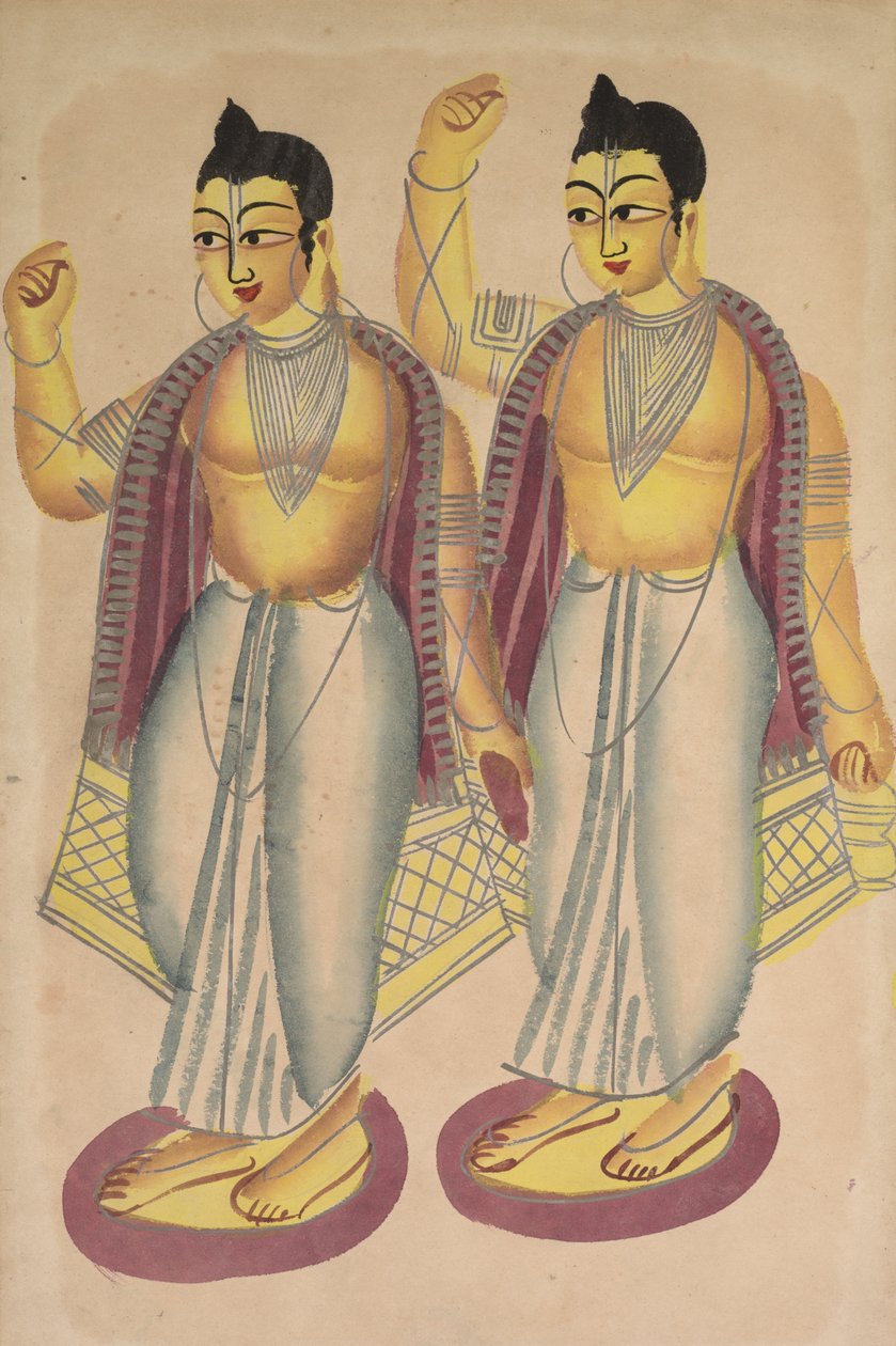 Nitai y Gaur, 1800s de Unbekannt