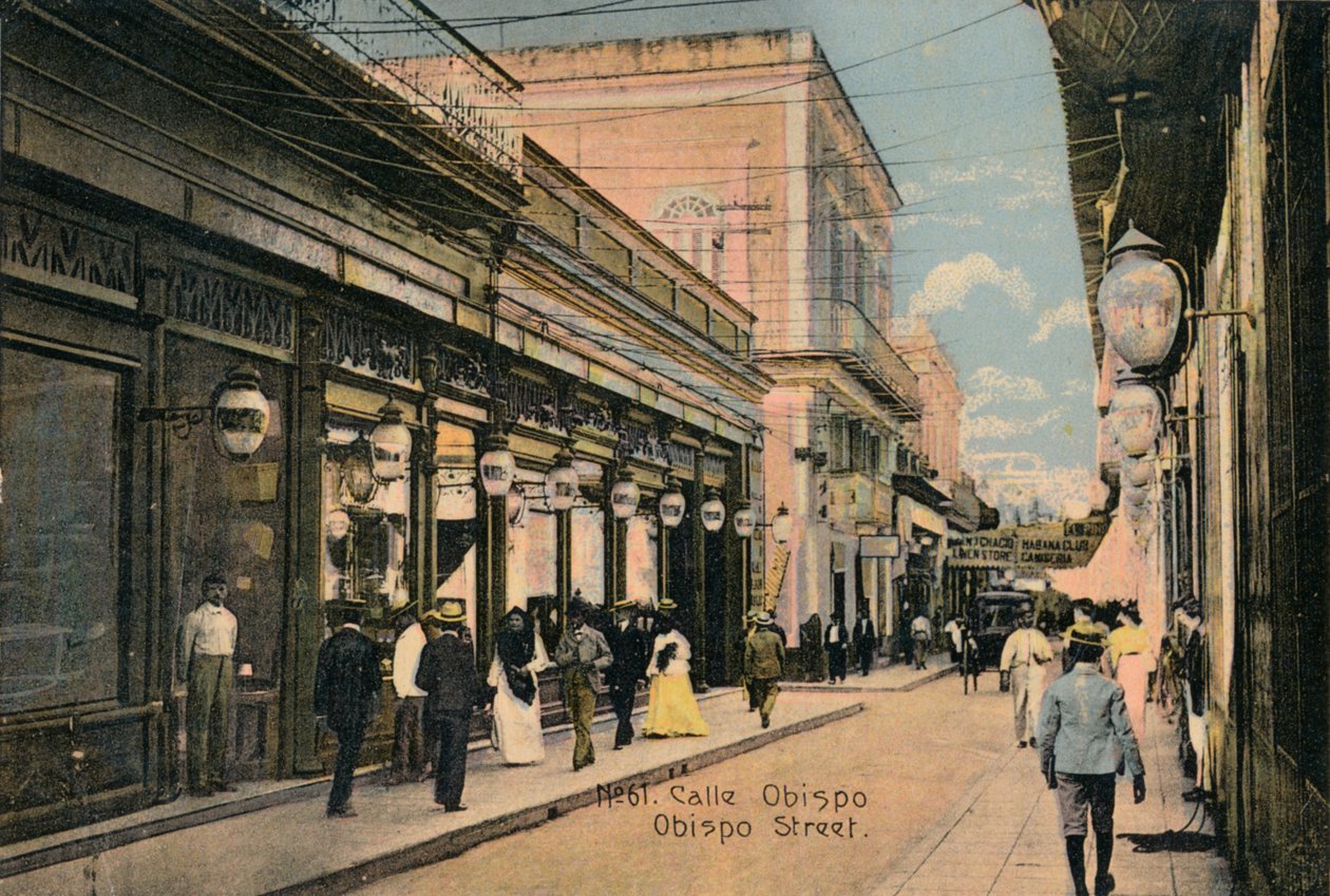 No. 61. Calle Obispo, La Habana, Cuba, c1910 de Unbekannt