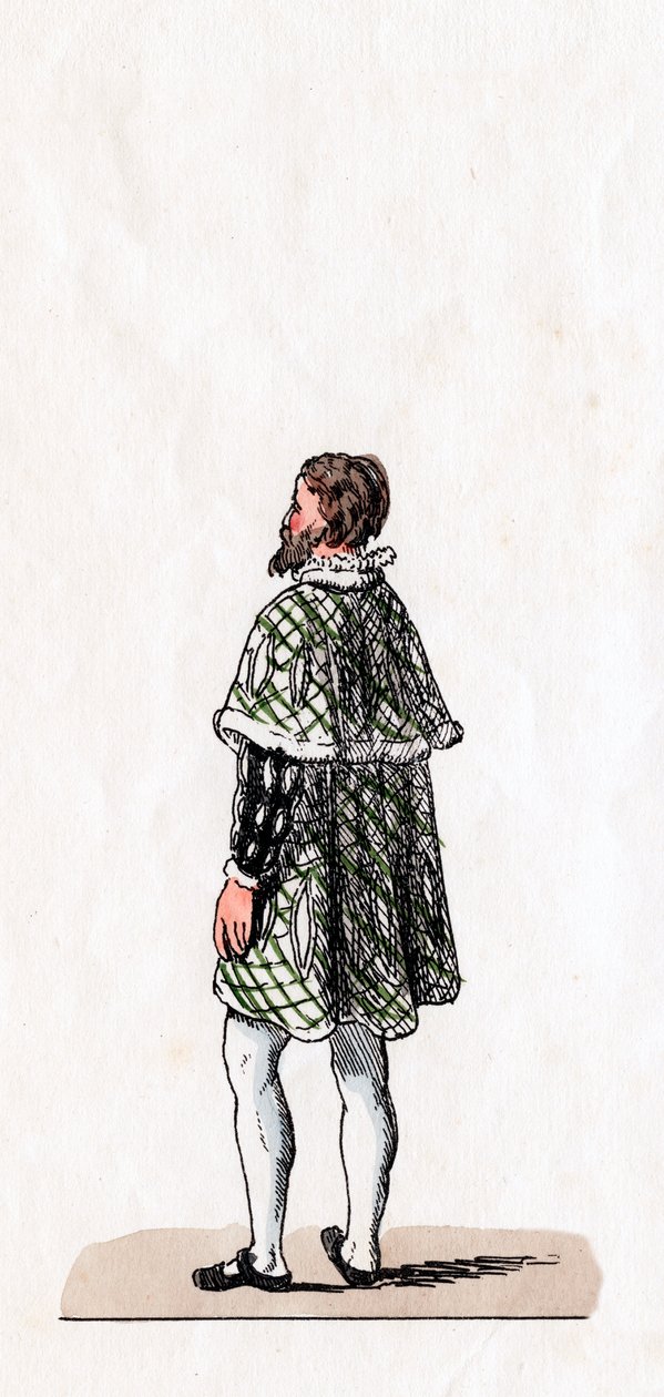 Noble, diseño de vestuario para la obra de Shakespeare, Enrique VIII, siglo XIX de Unbekannt