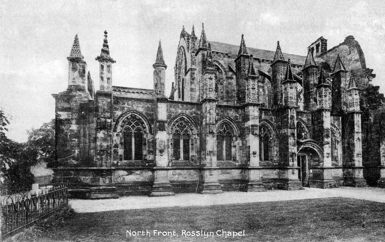 Frente norte, Capilla de Rosslyn, Midlothian, Escocia, siglo XX de Unbekannt