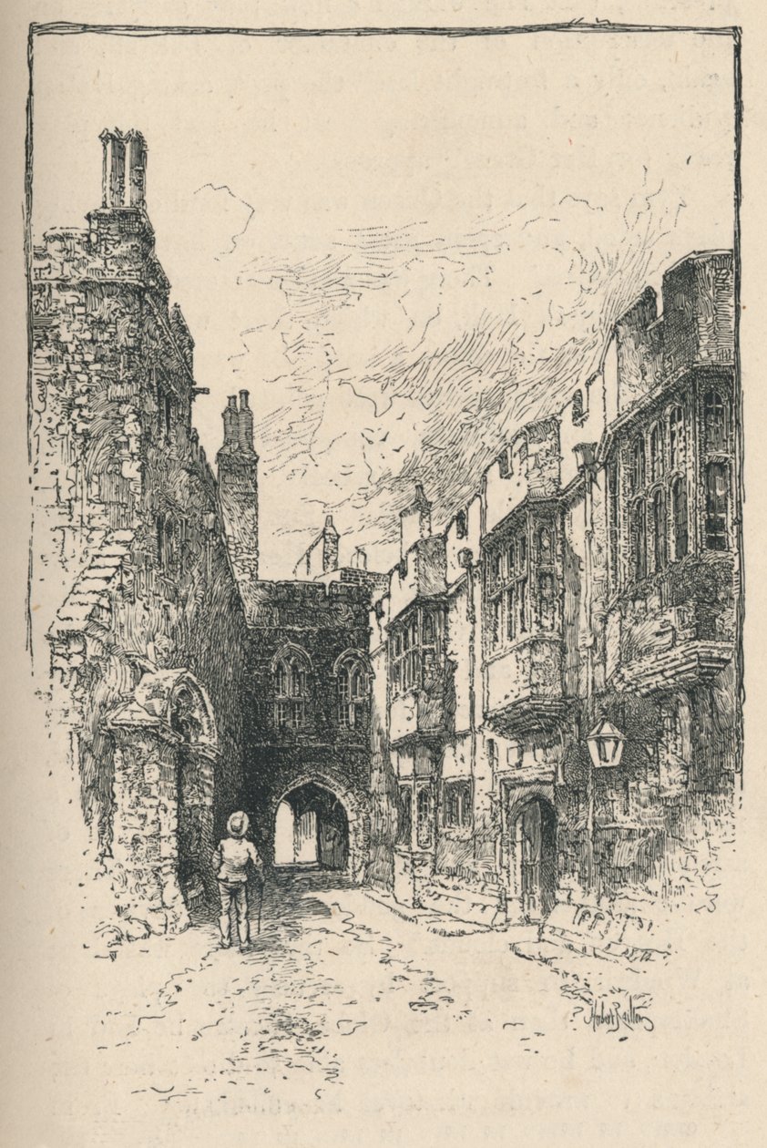 Puerta Norte y Biblioteca, desde la Torre del Rey Juan, 1895 de Unbekannt