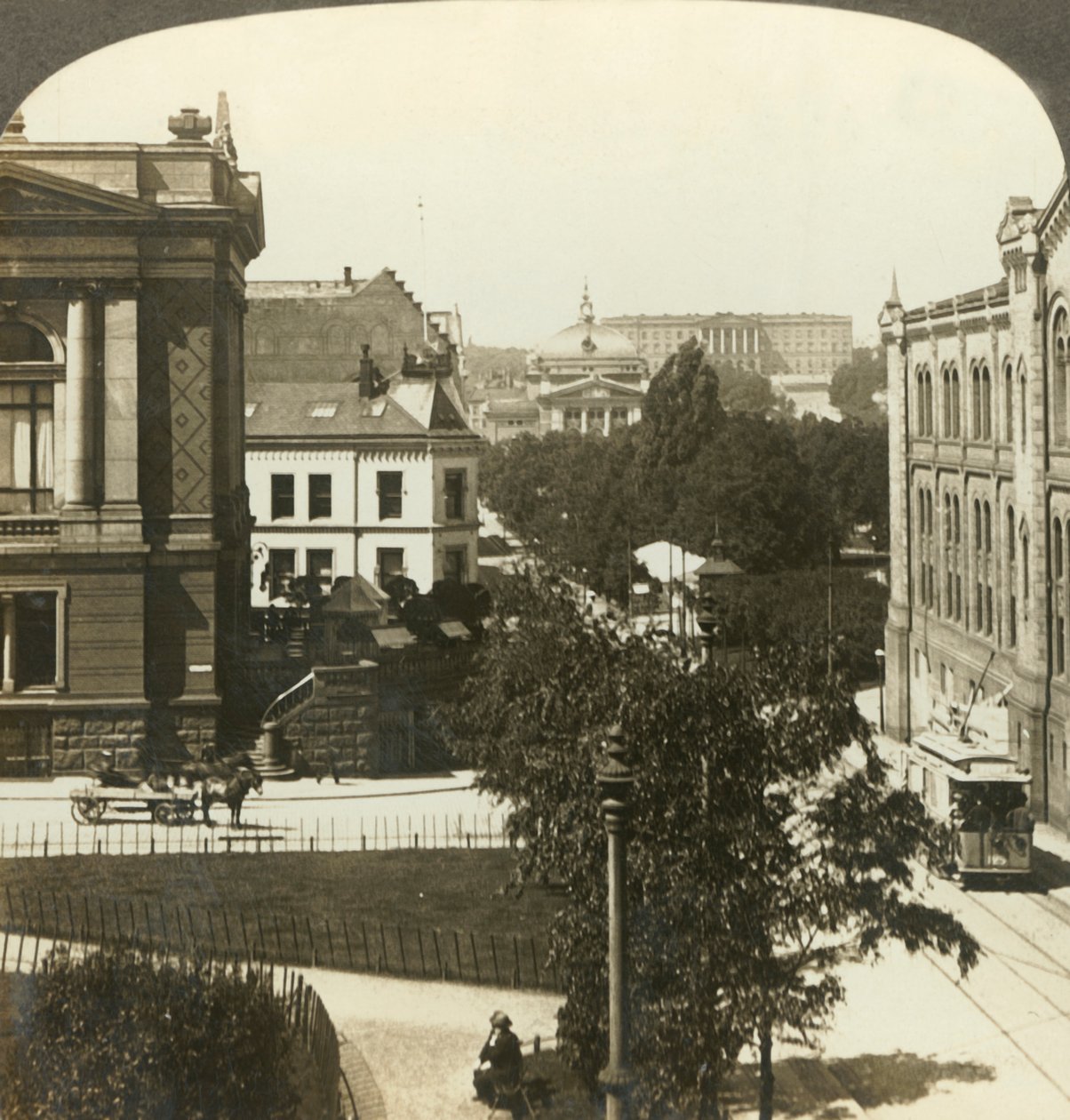 La hermosa capital de Noruega, Christiania, Noruega, c1905 de Unbekannt