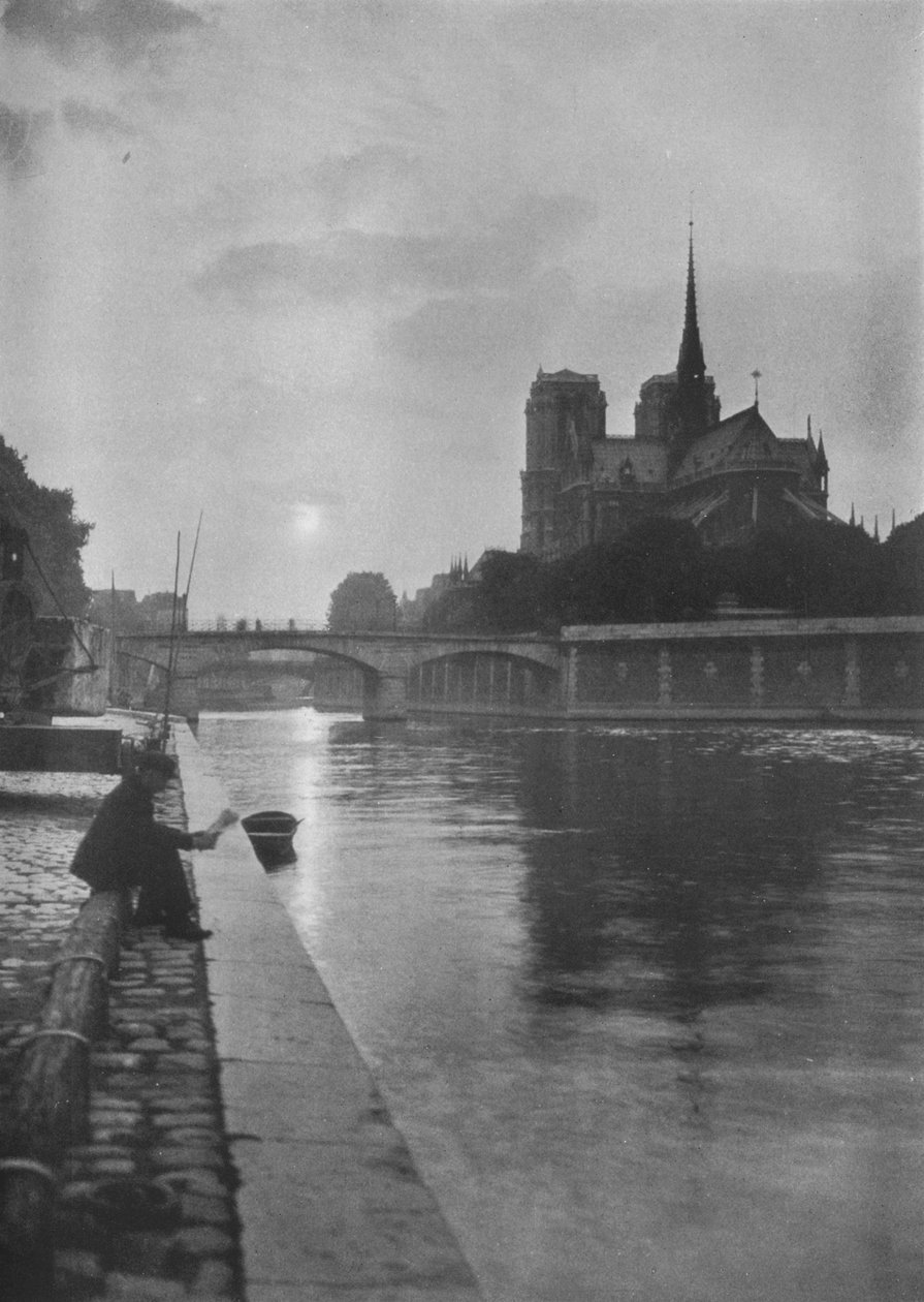 Notre Dame desde el río, París, 1924 de Unbekannt