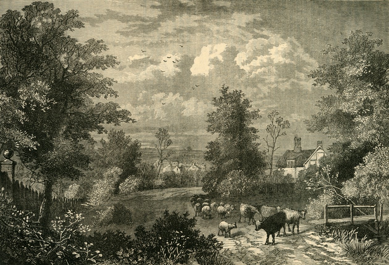 Notting Hill en 1750, c.1876 de Unbekannt