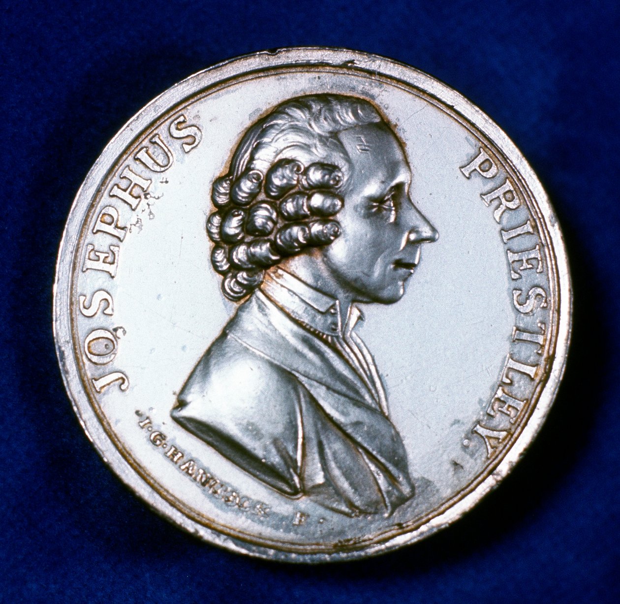 Anverso de la medalla conmemorativa para Joseph Priestley 1733-1804, 1803 de Unbekannt