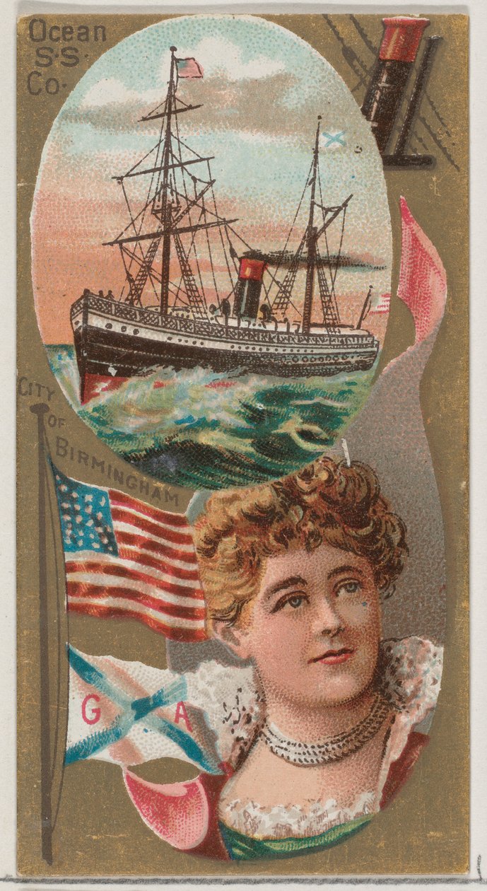 Compañía de barcos de vapor del océano, de la serie Ocean and River Steamers N83 para la marca Duke de Unbekannt