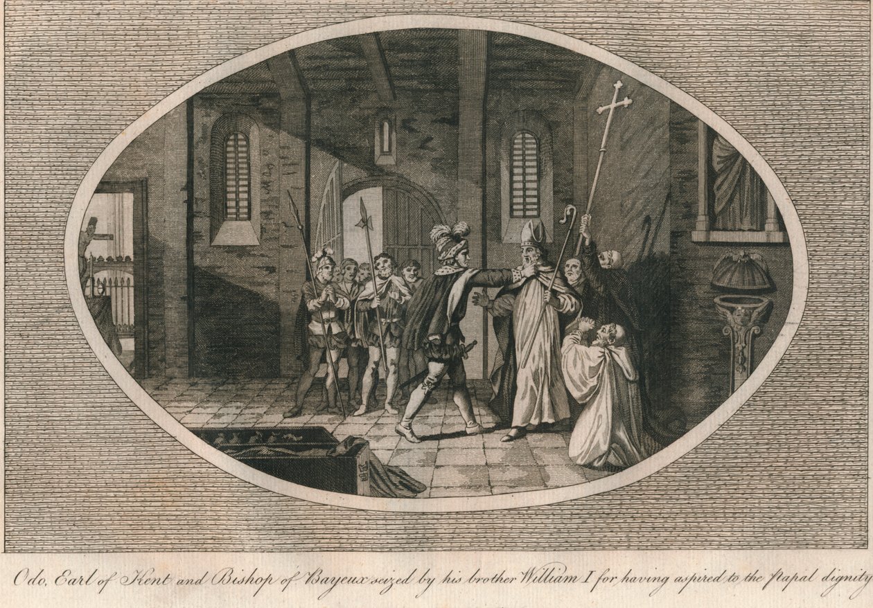 Odo, Conde de Kent y Obispo de Bayeux, capturado por su hermano Guillermo I, 1082 1793 de Unbekannt