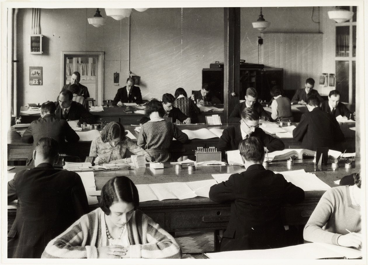 Trabajadores de oficina, c 1930 de Unbekannt