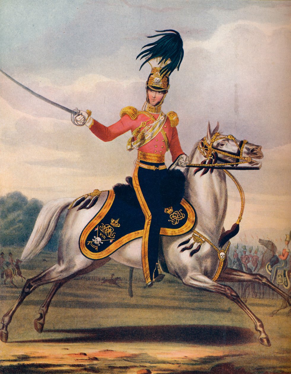Oficial de los Lanceros 17, c1833. 1914 de Unbekannt