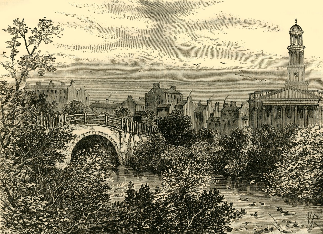 Puente Viejo sobre el Lago, Regents Park, en 1847, c1876 de Unbekannt