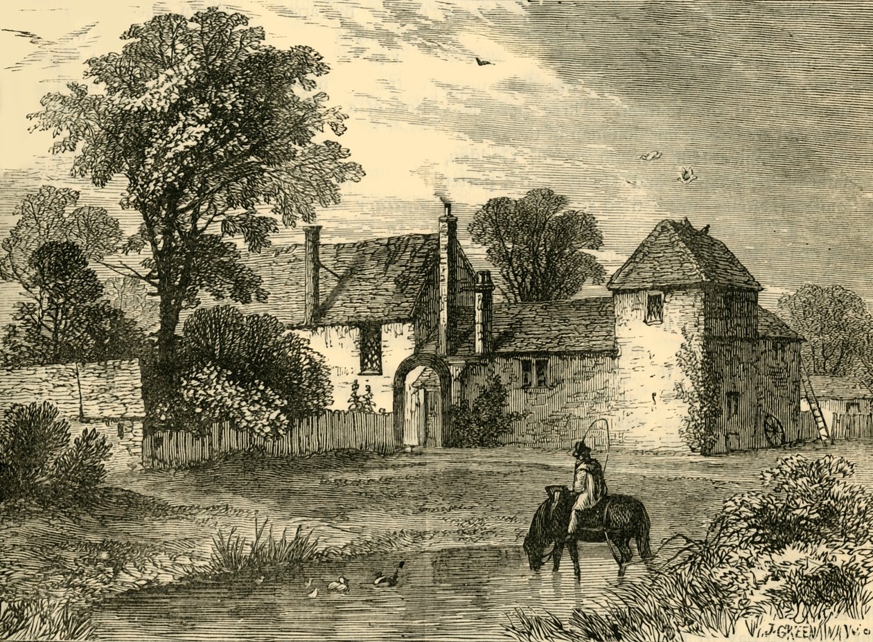 Viejo Chalk Farm en 1730, c1876 de Unbekannt