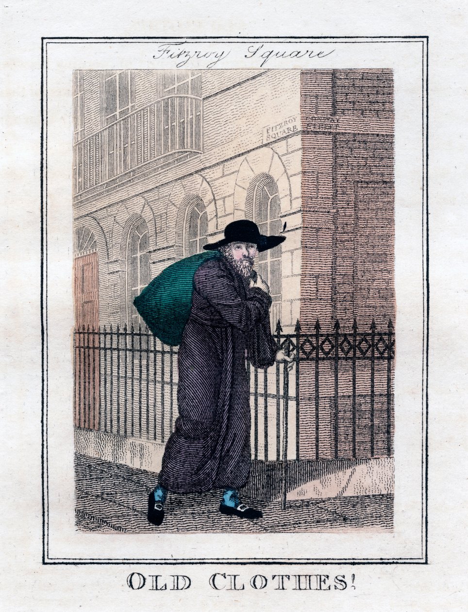 ¡Ropa vieja!, Fitzroy Square, Londres, 1805 de Unbekannt