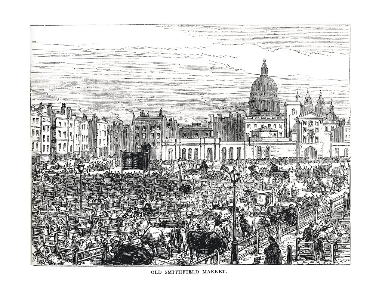 Antiguo mercado de Smithfield, 1878 de Unbekannt