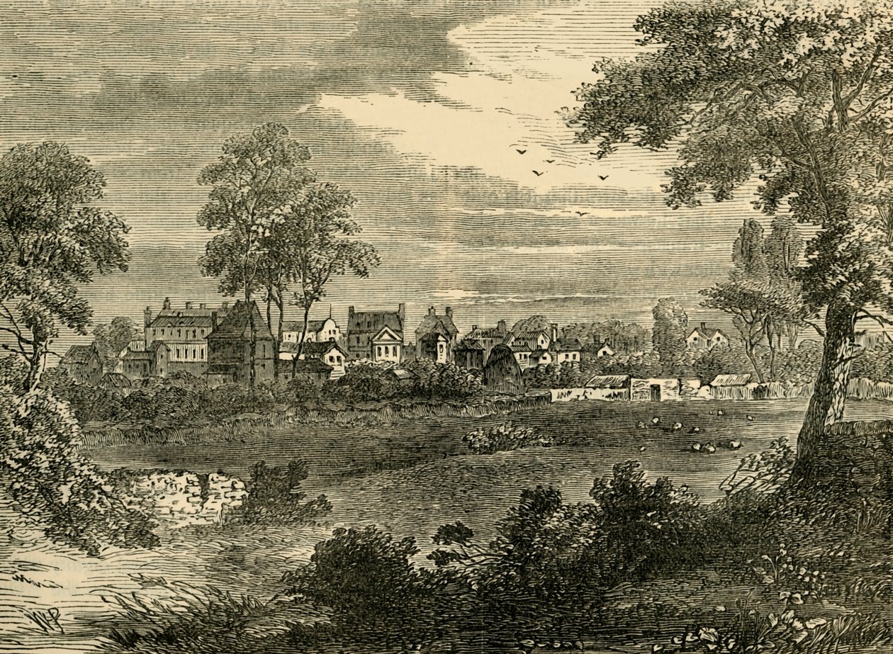 Vista antigua de Kensington, alrededor de 1750, c. 1876 de Unbekannt