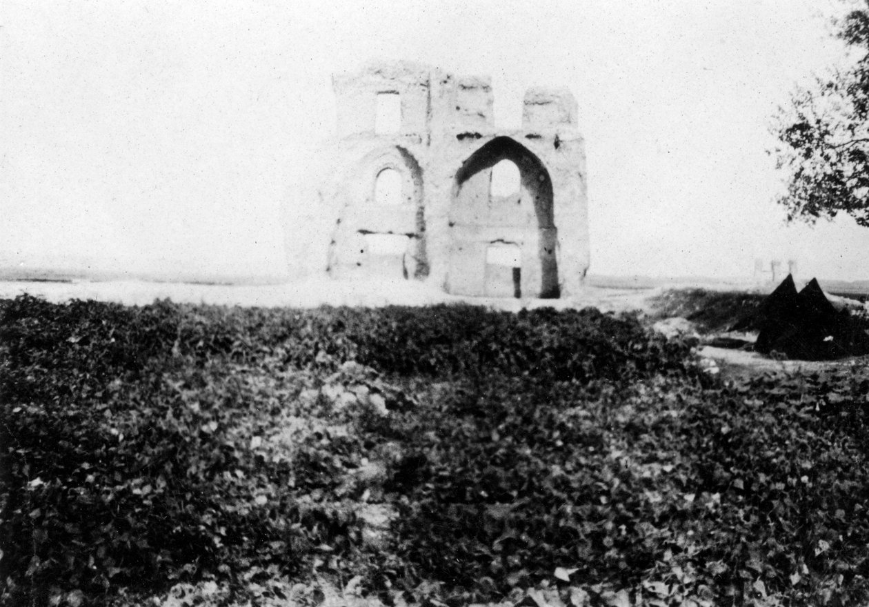 Ruina antigua en las orillas del río Tigris, Mosul, Mesopotamia, 1918 de Unbekannt