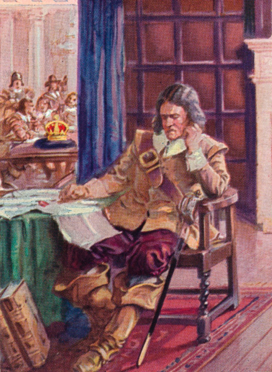 Oliver Cromwell 1599-1658 rechazando la corona, 1937 de Unbekannt