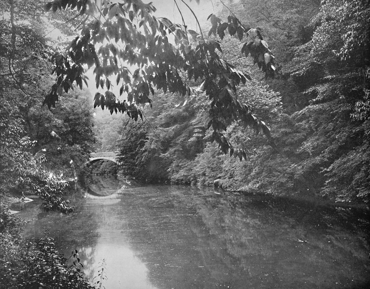 En el arroyo Wissahickon, Fairmount Park, Filadelfia, c. 1897 de Unbekannt