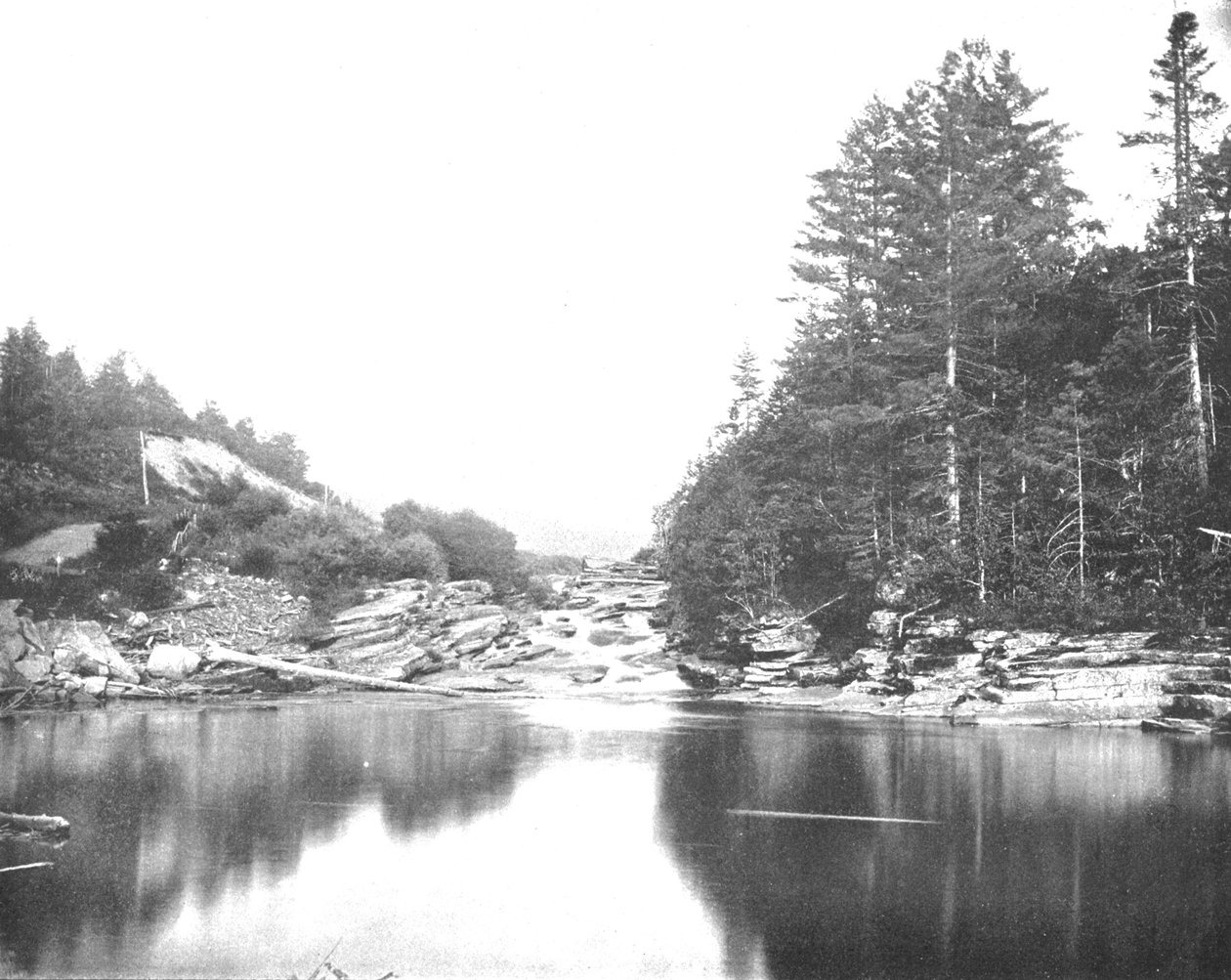 En el río Ammonoosuc, Montañas Blancas, New Hampshire, EE.UU., c1900 de Unbekannt