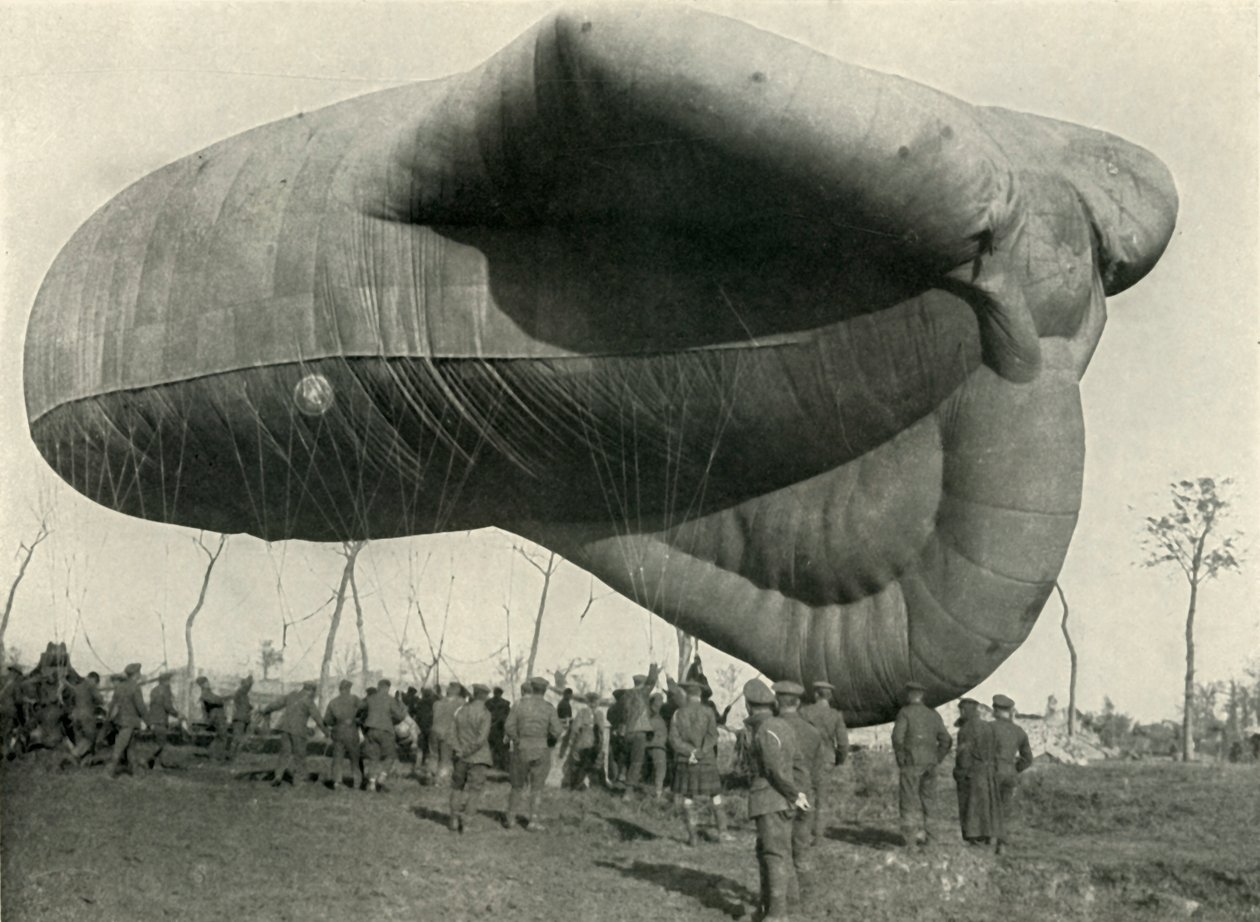 Uno de nuestros globos de observación, 1919 de Unbekannt