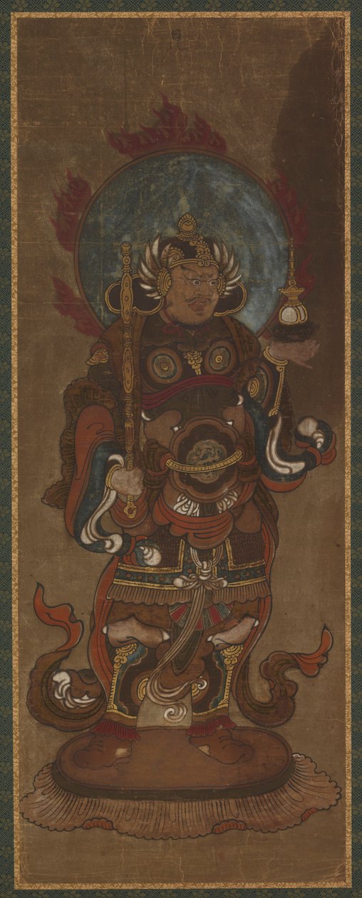 Uno de los doce deva: Bishamon-ten Vaisravana, finales del siglo XV-principios del siglo XVI de Unbekannt