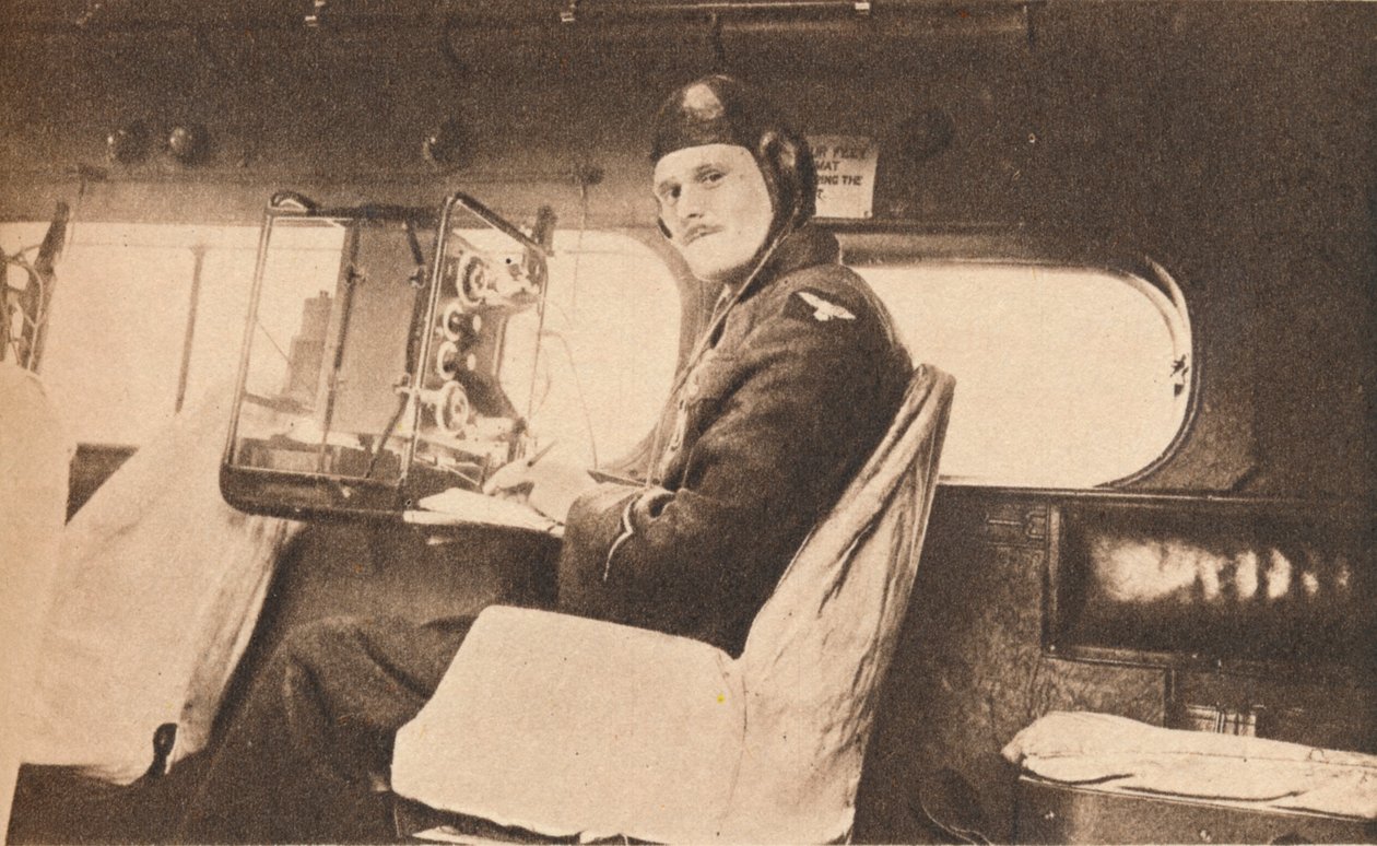 Operando una Estación Inalámbrica Portátil, 1940 de Unbekannt