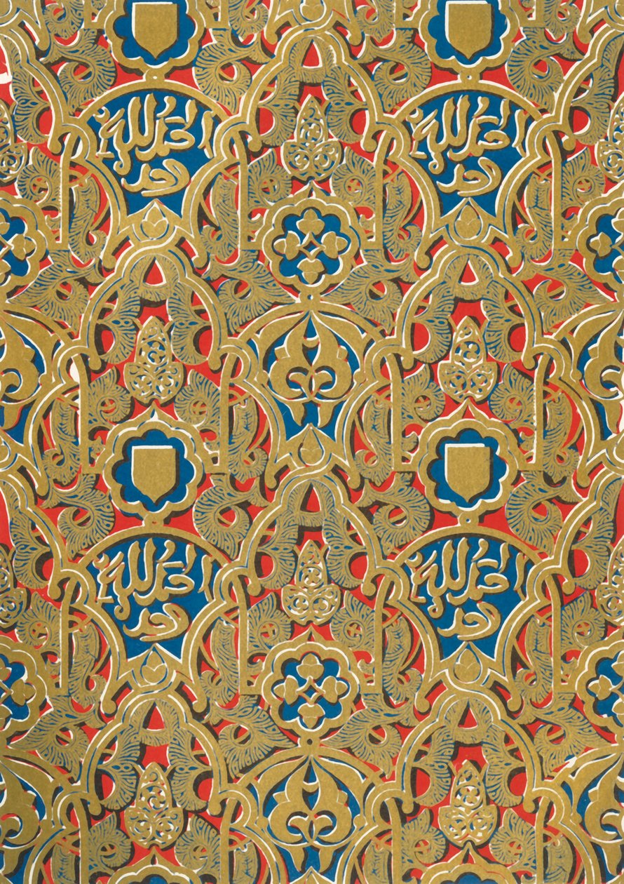 Ornamento en las paredes, Salón de los Abencerrajes, 1907 de Unbekannt