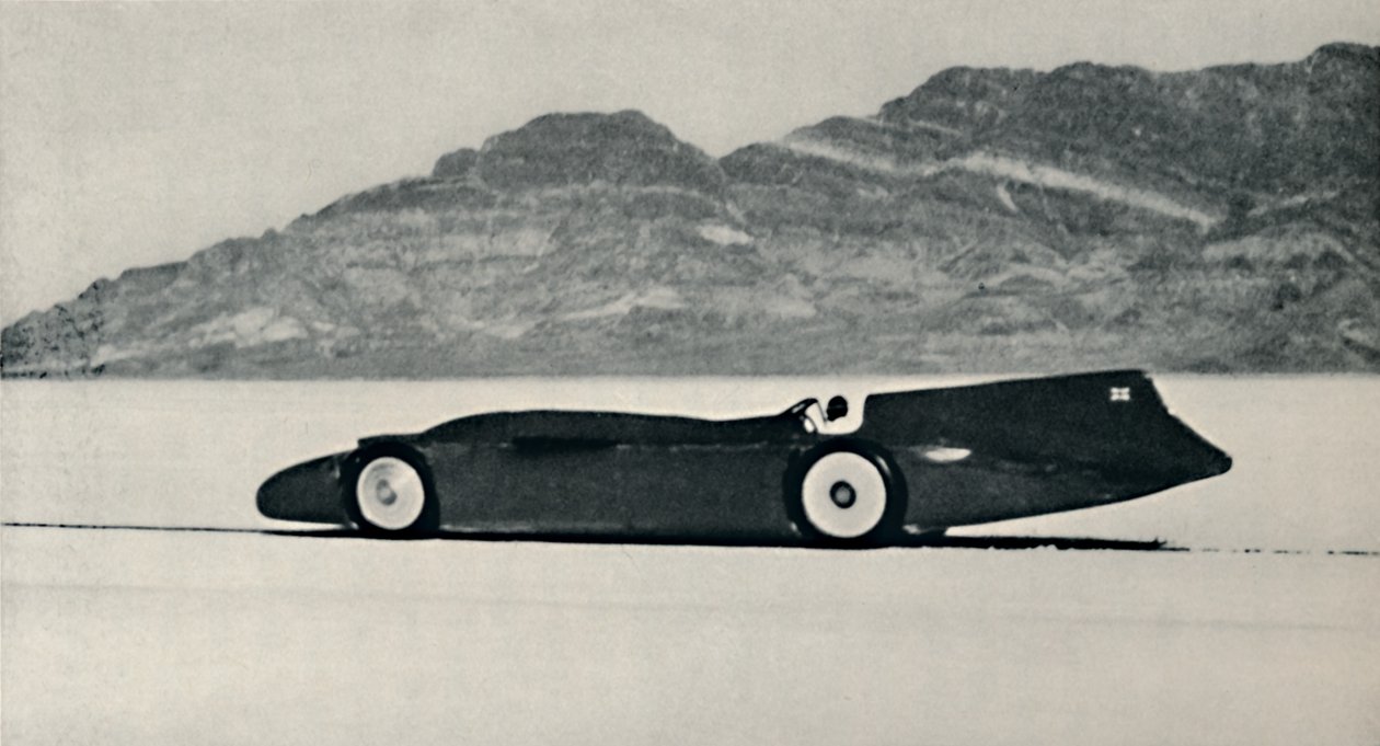 Más de 300 millas por hora en las Salinas, Bonneville, Utah, 1937 de Unbekannt