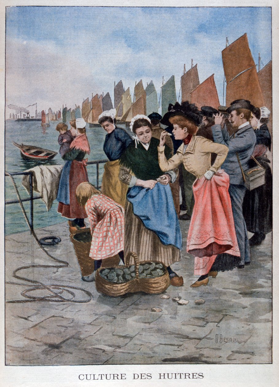 Vendedor de ostras, 1902 de Unbekannt