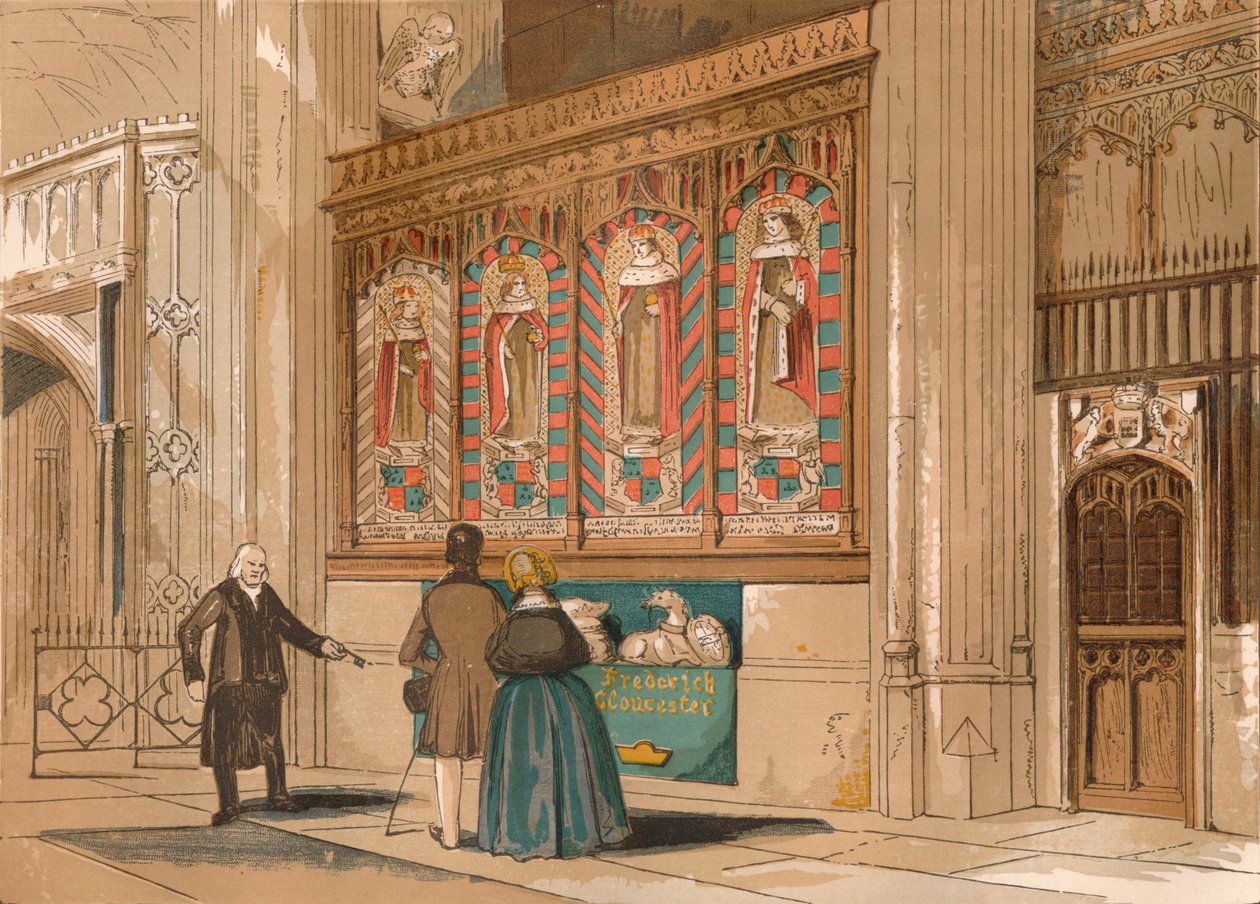 Pantalla pintada, Capilla de San Jorge, c1845, 1864 de Unbekannt