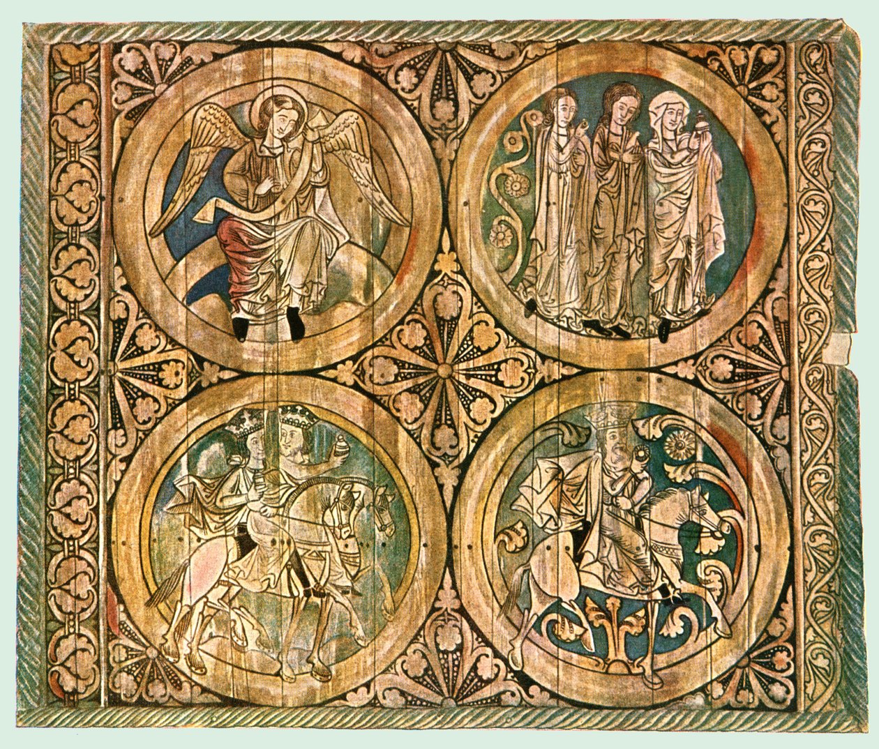 Techo de madera pintado, Iglesia Vieja de Dädesjö, Småland, Suecia de Unbekannt