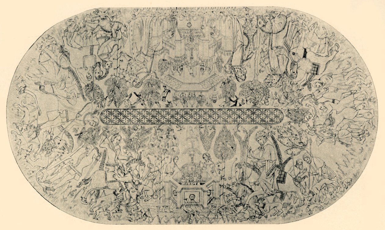 Pintura en el Techo del Salón de Justicia, No. 1, 1907 de Unbekannt