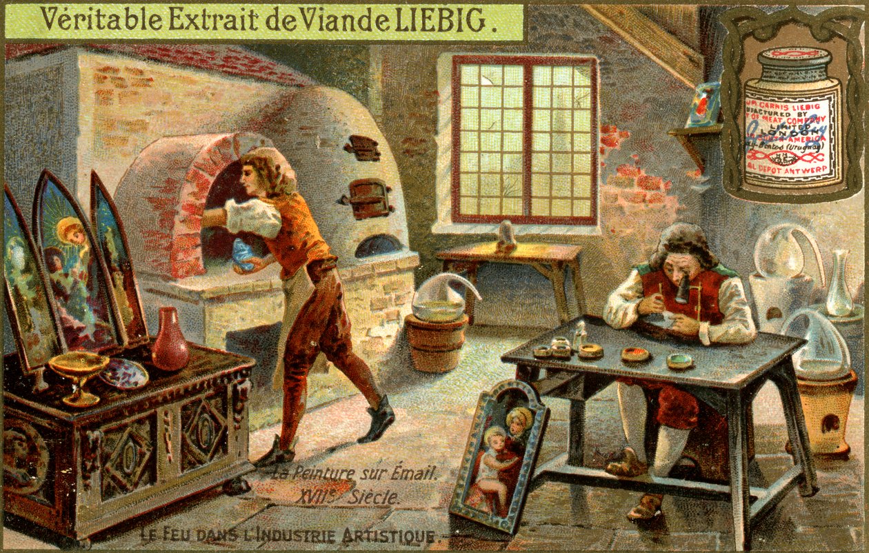Pintura con esmaltes en el siglo XVII, c1900 de Unbekannt