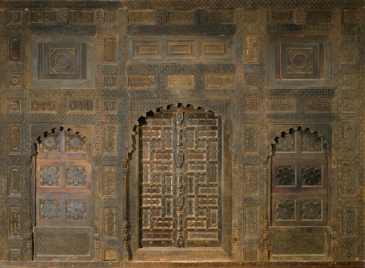 Fachada del palacio (Palacio de Sayyed Akbar Shah, Rey de Swat 1835-57) de Unbekannt
