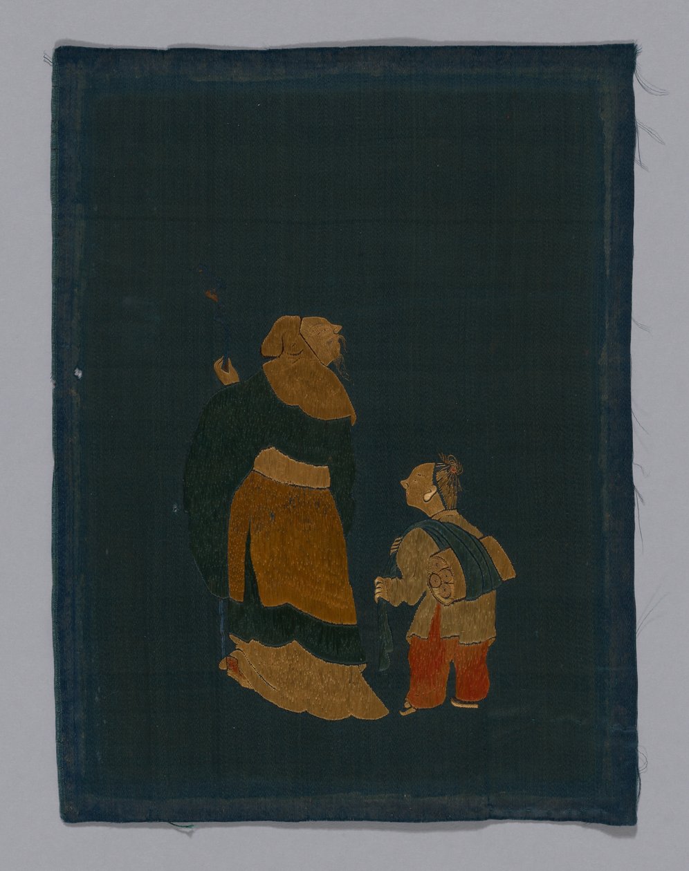 Panel de tela de mobiliario, China, período Kangxi, dinastía Qing 1644-1911, 1800-50 de Unbekannt