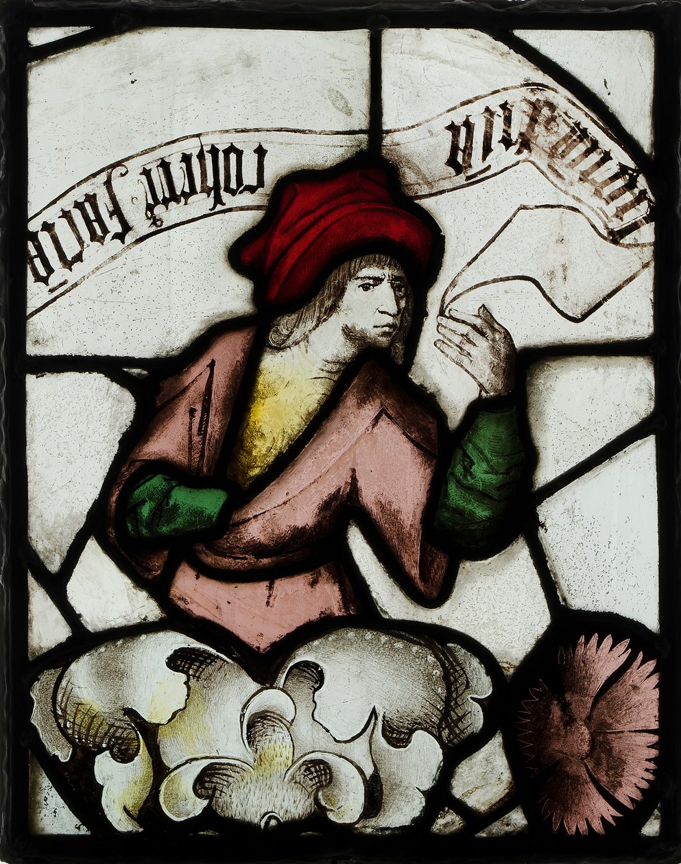 Panel con Profeta de una Ventana del Árbol de Jesé, Británico, mediados del siglo XV de Unbekannt