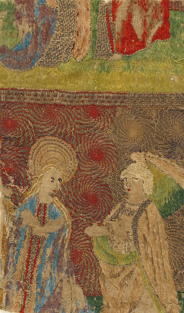 Panel con la Virgen y Gabriel Anunciante, alemán, siglo XV de Unbekannt