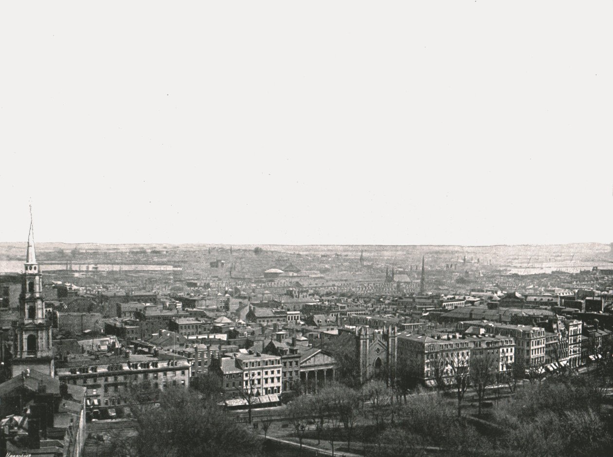 Panorama de la ciudad de Boston, EE.UU., 1895 de Unbekannt