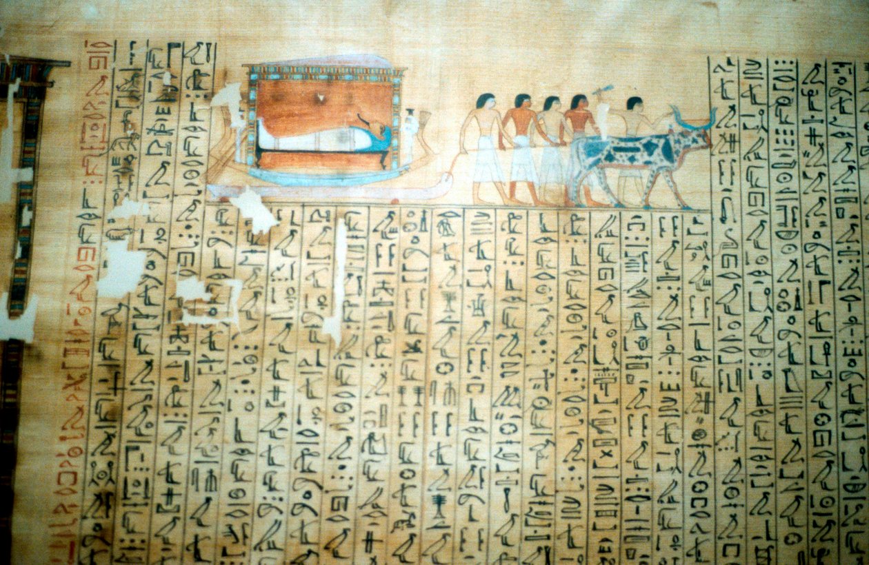 Papiro de un Libro de los Muertos del Antiguo Egipto de Unbekannt
