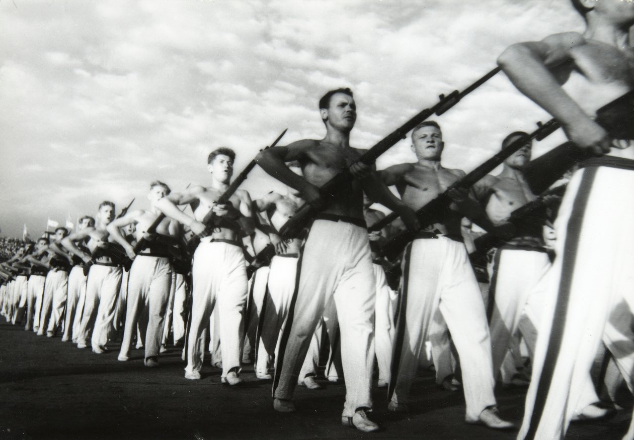 Desfile de los Jóvenes Comunistas, Moscú, URSS, años 1930 de Unbekannt