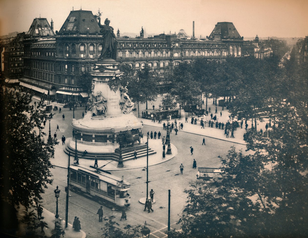 París. - La Plaza de la República de Unbekannt