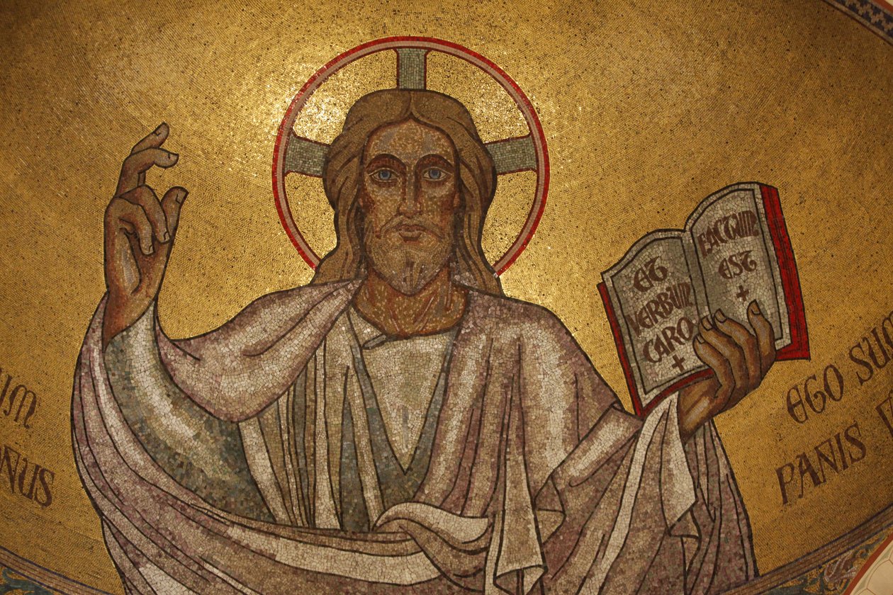 París, Francia Pantocrátor Cristo (en gloria) en la iglesia Saint-Pierre-de-Montrouge, París, Francia de Unbekannt