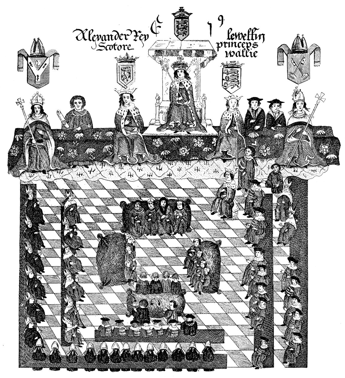 Parlamento de Eduardo I, siglo XIII, c1905 de Unbekannt