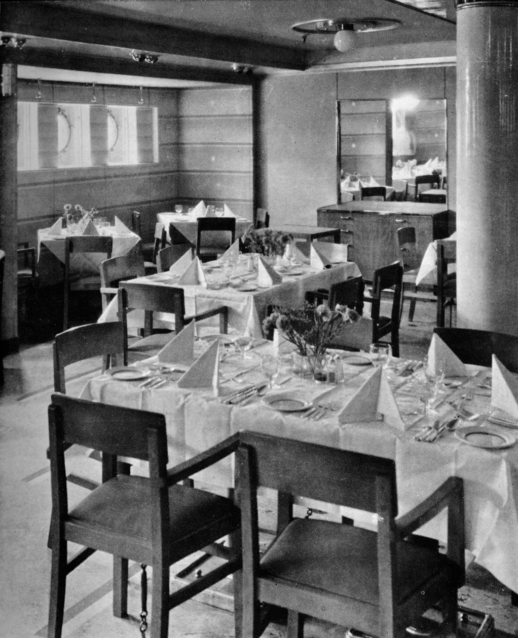 Parte del comedor turístico, 1935 de Unbekannt