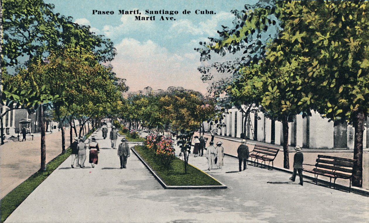 Paseo Martí, Santiago de Cuba, c1910 de Unbekannt