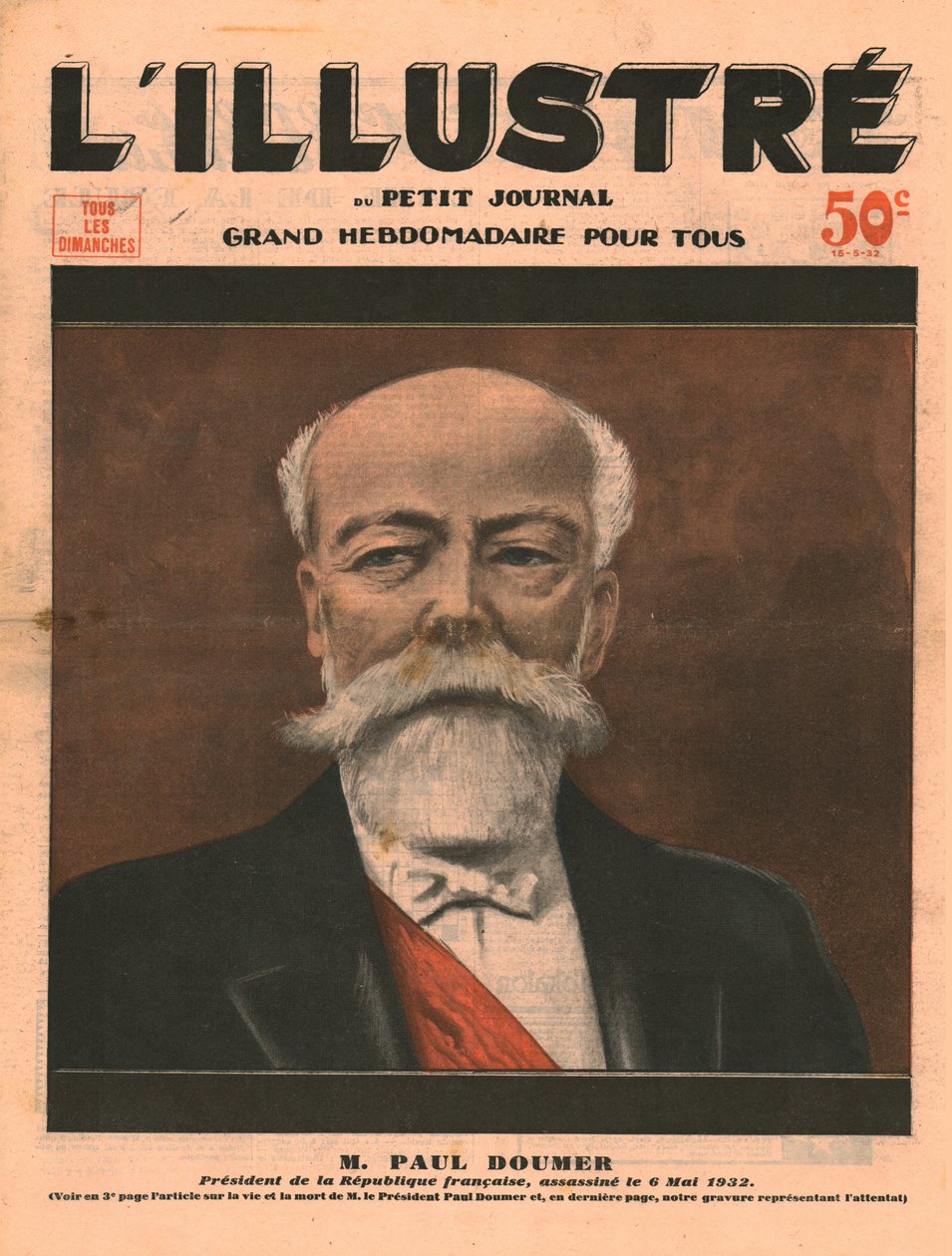 Paul Doumer, Presidente de la República Francesa, asesinado el 6 de mayo de 1932 de Unbekannt